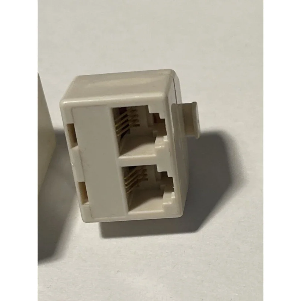 RJ11 Telephone Line Splitter | 2-Way & 3-Way Modular Jack Adapter for Landlines - Picture 2 of 3